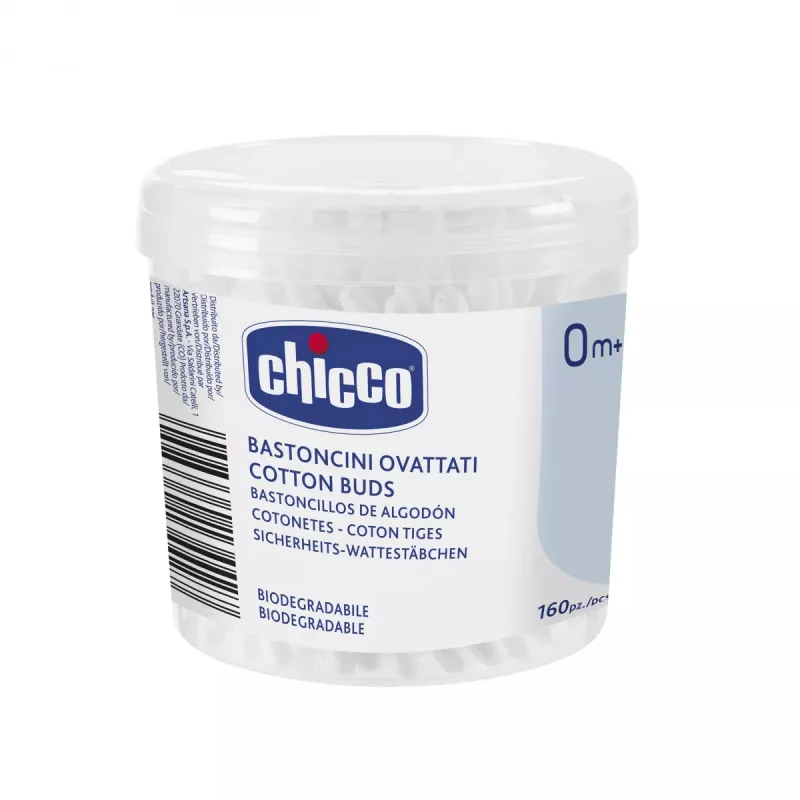 Betisoare pentru urechi din bumbac, 160 bucati, Chicco — preț și oferte