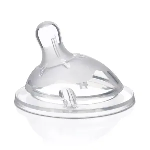 Tetina din silicon cu flux mediu Natural Feeling 2luni+, 1 bucata, Chicco