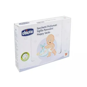 Pungi parfumate si sigilate pentru scutece folosite, 50 bucati, Chicco