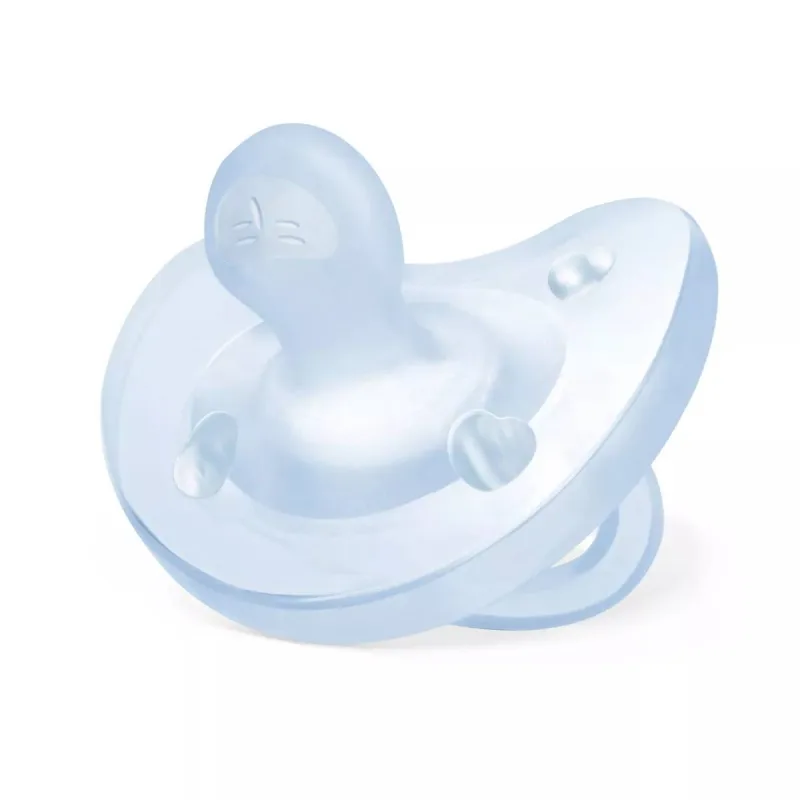 Suzeta anatomica din silicon PhysioSoft 0-6 luni Bleu, 1 bucata, Chicco — preț și oferte