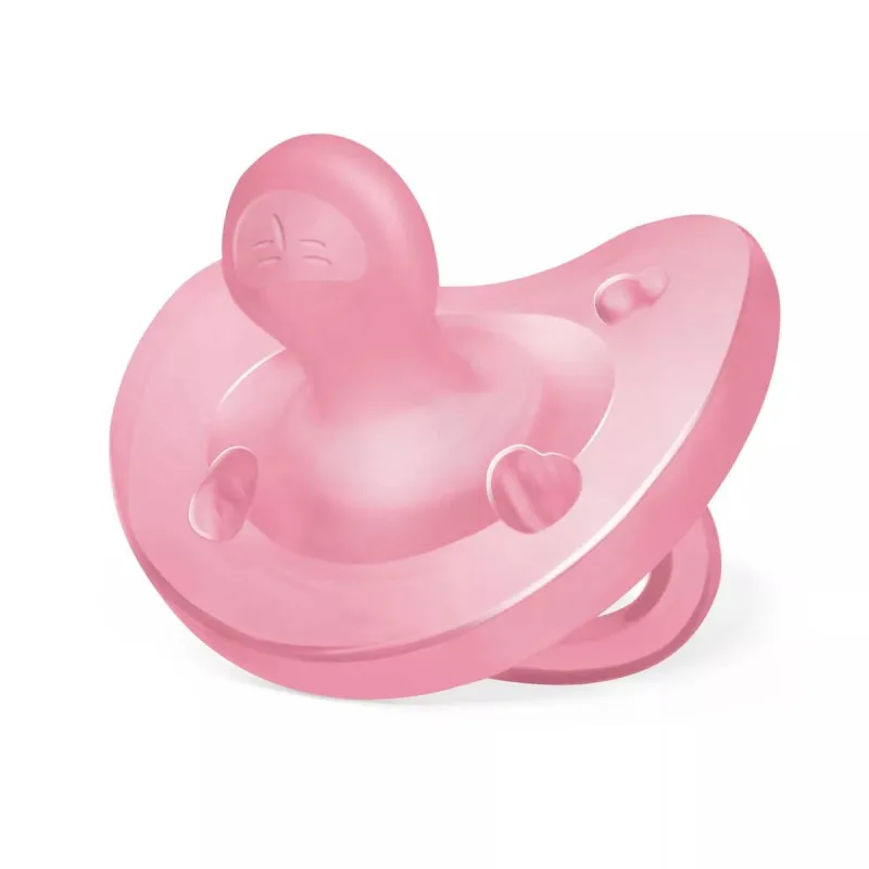 Suzeta anatomica din silicon PhysioSoft 6-16 luni Roz, 1 bucata, Chicco — preț și oferte