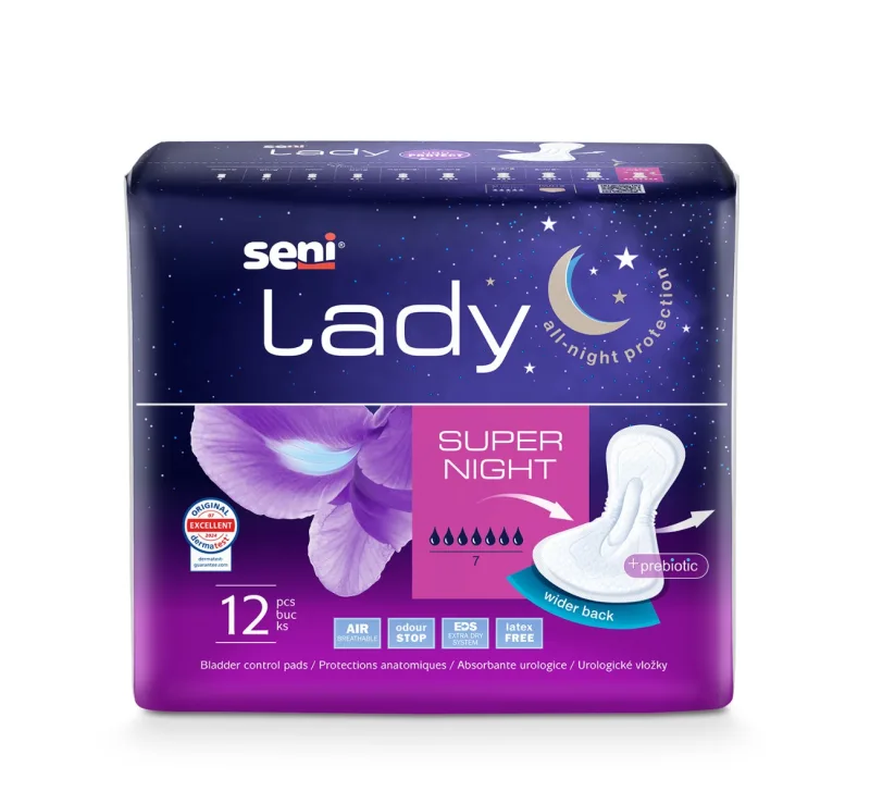 Absorbante urologice Super Night Lady, 12 bucati, Seni — preț și oferte