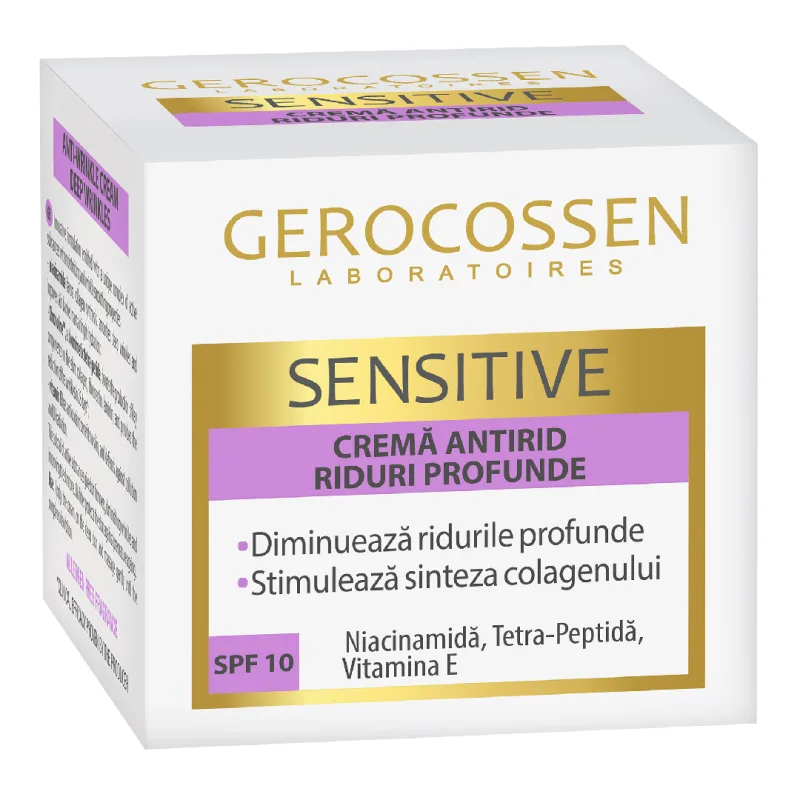 Crema antirid riduri profunde Sensitive, 50 ml, Gerocossen — preț și oferte