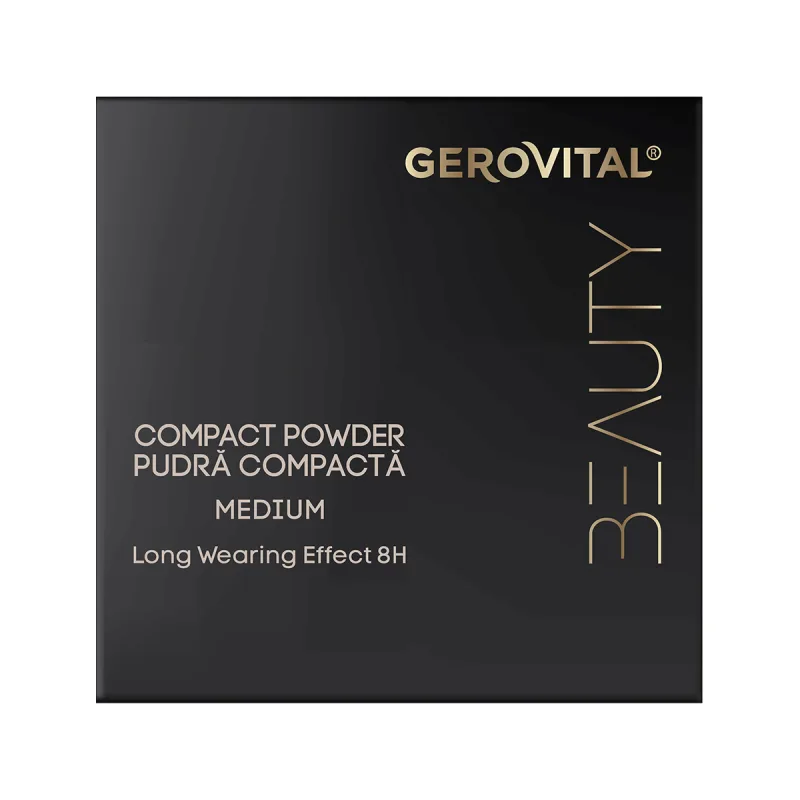 Pudra compacta Medium Beauty, 9.5g, Gerovital — preț și oferte