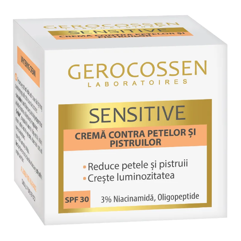 Crema contra petelor si pistruilor SPF30 Sensitive, 50 ml, Gerocossen — preț și oferte