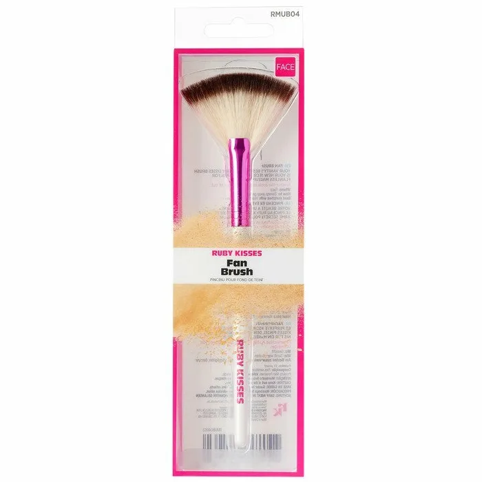 Pensula de machiaj Ruby Kisses Fan Brush, 1 bucata, Kiss — preț și oferte
