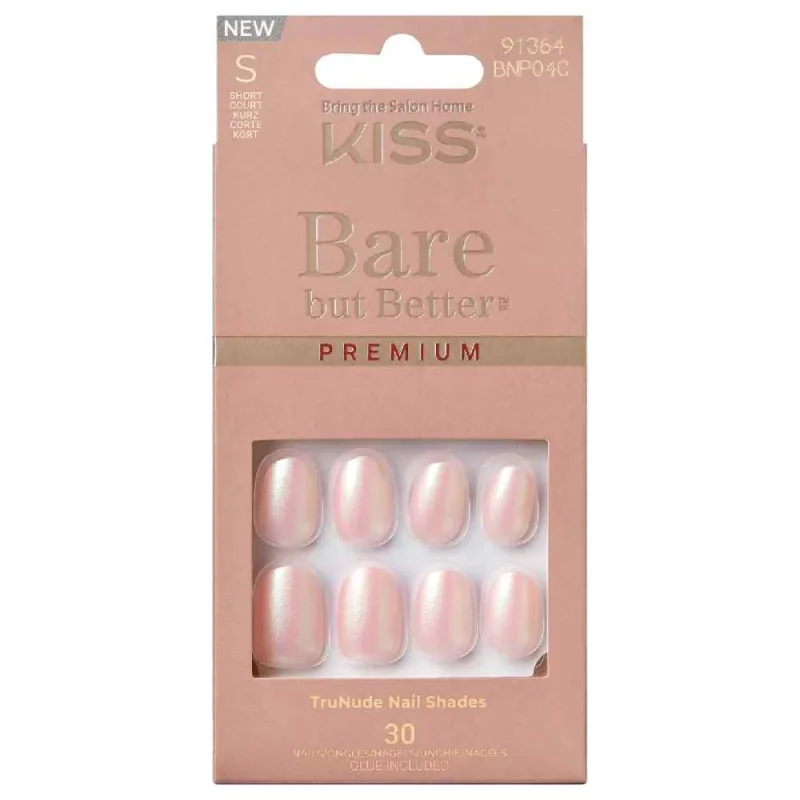 Unghii false Bare But Better Premium Nails Mocha, 30 bucati, Kiss — preț și oferte