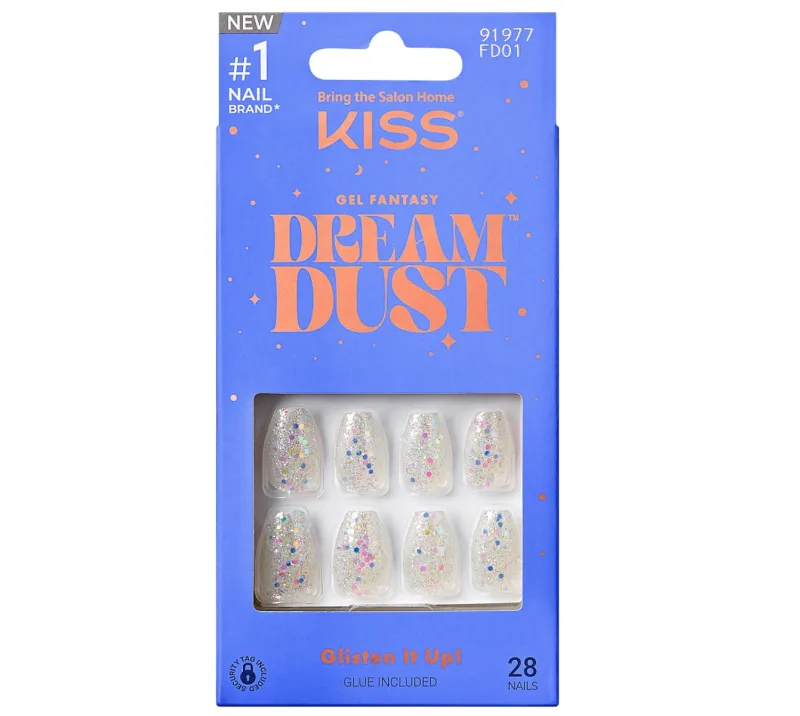 Unghii false Gel Fantasy Dreamdust Mood Dust, 28 bucati, Kiss — preț și oferte