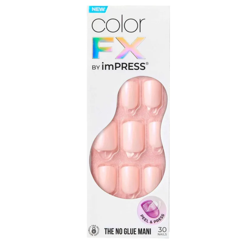 Unghii false Impress Color Fx Good Mood, 30 bucati, Kiss — preț și oferte