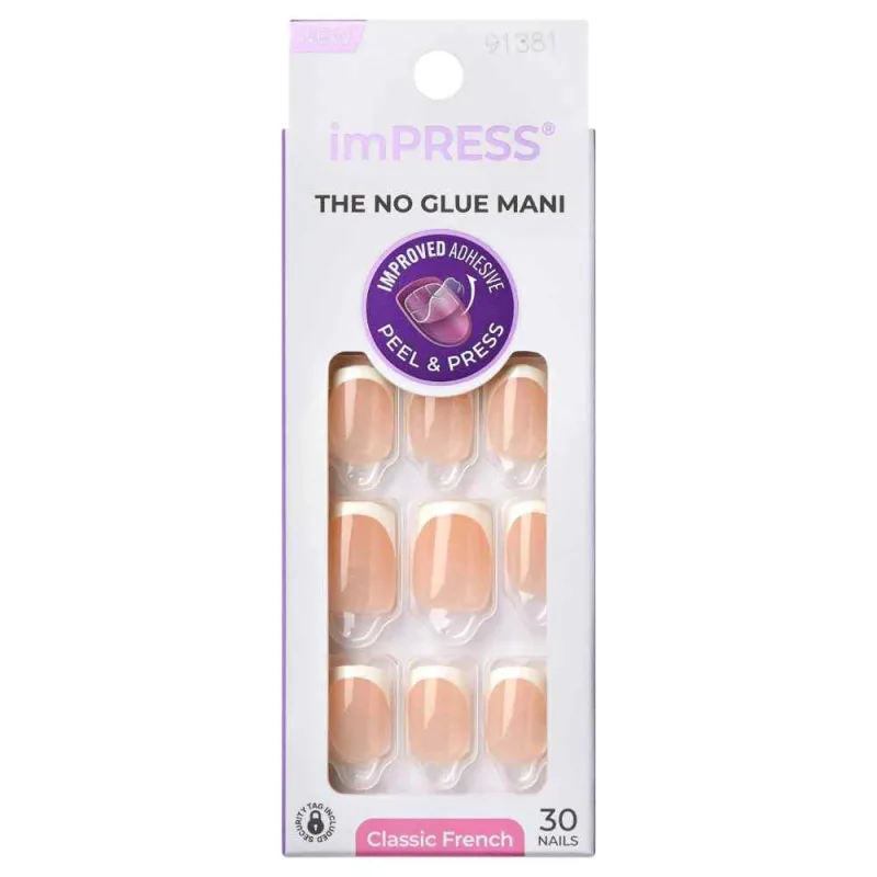 Unghii false Impress Nails Model, 30 bucati, Kiss — preț și oferte