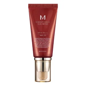 BB Cream M Perfect Cover SPF42/PA+++ Nuanta 27/Bej miere, 50ml, Missha