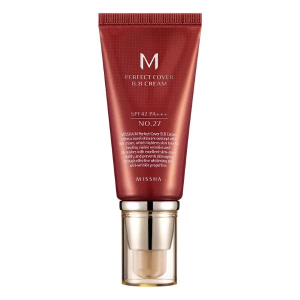 BB Cream M Perfect Cover SPF42/PA+++ Nuanta 27/Bej miere, 50ml, Missha — preț și oferte