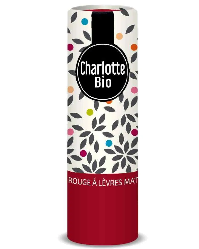 Ruj mat cu unt de shea, ulei de ricin si unt de jojoba Bio Rouge Figue, 3.5g, Charlotte Bio — preț și oferte