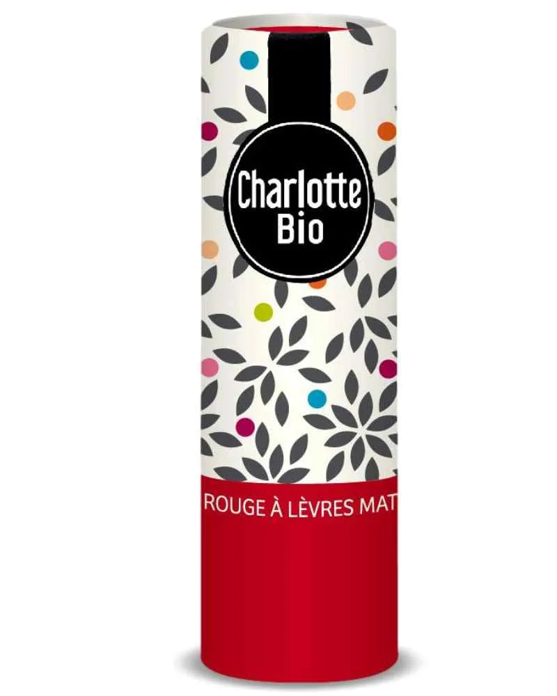 Ruj mat cu unt de shea, ulei de ricin si unt de jojoba Bio Rouge Passion, 3.5g, Charlotte Bio — preț și oferte