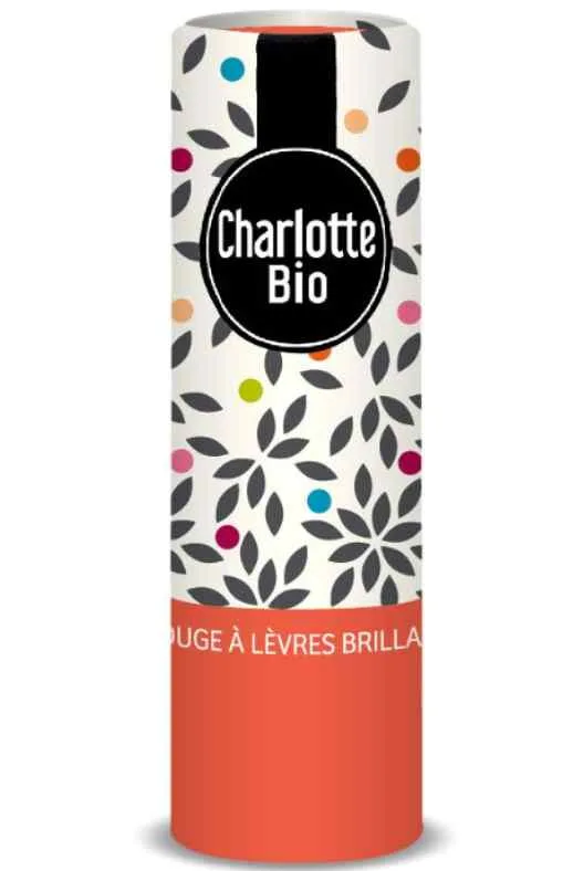 Ruj stralucitor cu unt de shea, ulei de ricin si ceara Bio Corail, 3.5g, Charlotte Bio — preț și oferte