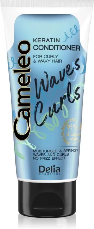 Balsam Cameleo Waves & Curls Keratin, 200ml, Delia Cosmetics