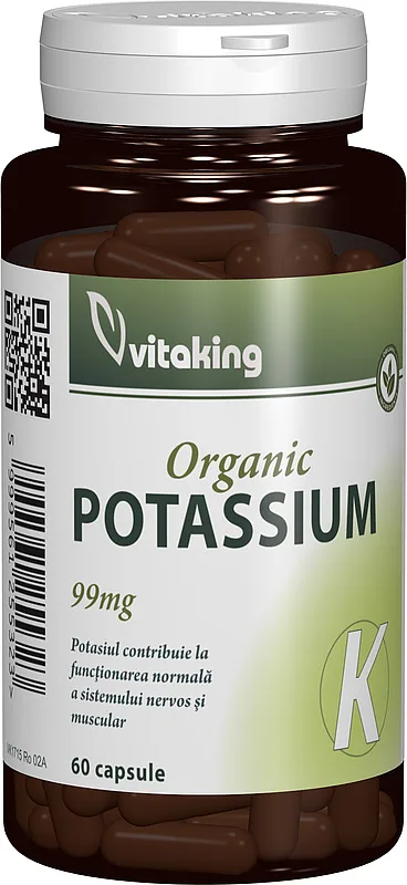 Potasiu 99mg, 60 capsule, Vitaking — preț și oferte