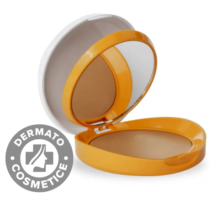 Pudra compacta fara ulei cu SPF50 nuanta Bronze Heliocare, 10g, Cantabria Labs — preț și oferte
