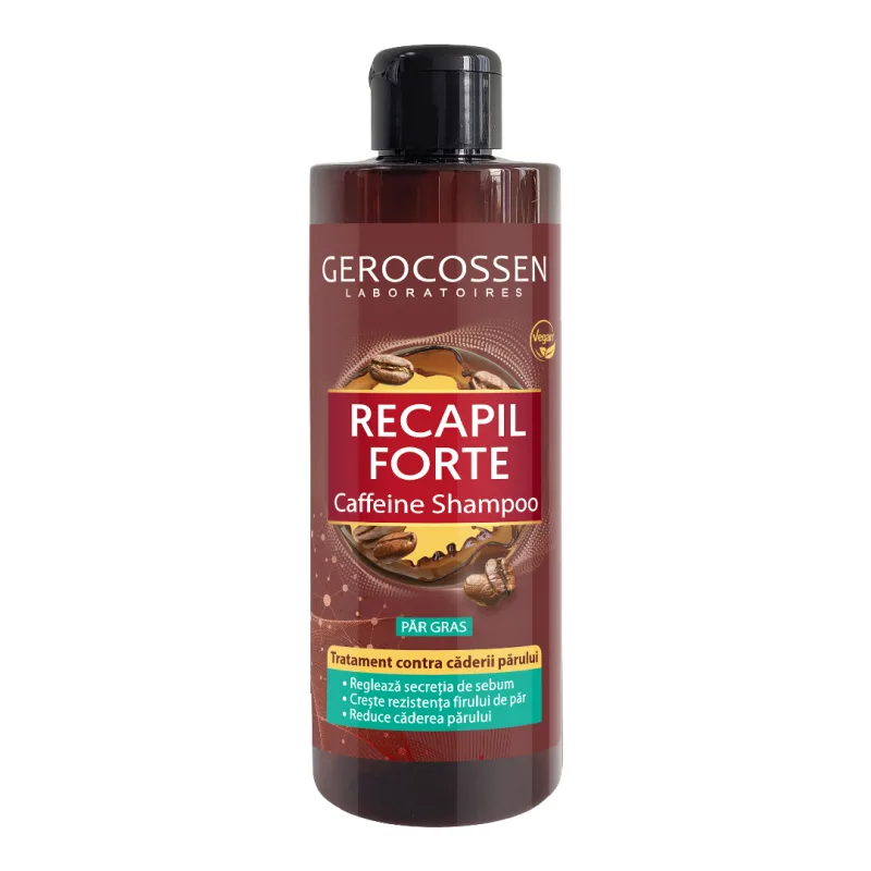 Sampon cu cofeina pentru par gras Recapil Forte, 400 ml, Gerocossen — preț și oferte
