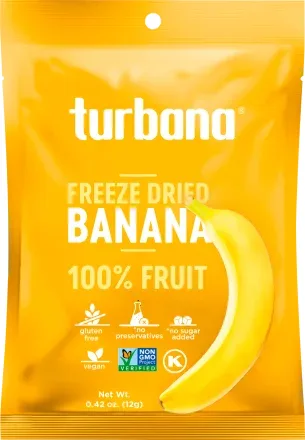 Banane liofilizata deshidratate, 12g, Turbana — preț și oferte