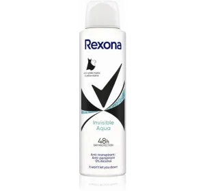 Deodorant spray Invisible Aqua, 150ml, Rexona