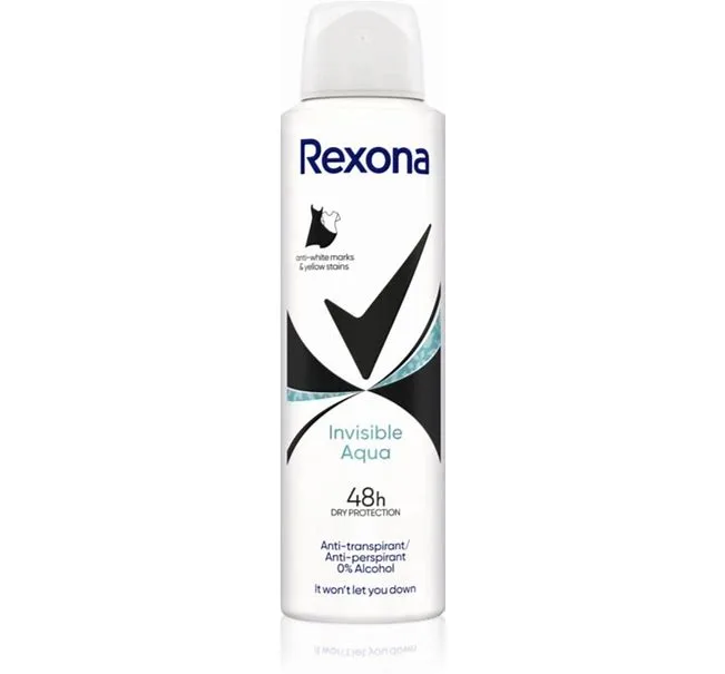 Deodorant spray Invisible Aqua, 150ml, Rexona — preț și oferte