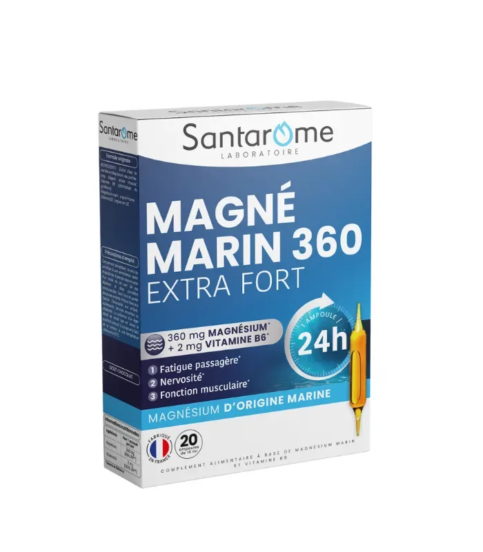 Magnesium Marin 360 Extra Fort, 20 fiole, Santarome — preț și oferte