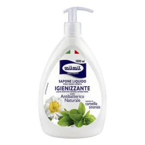 Sapun lichid cu pompita natural igienizant, 1000ml, Mil Mil