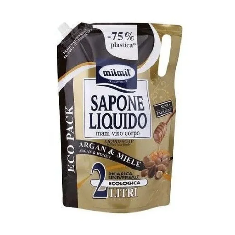 Sapun lichid rezerva Argan & Miere, 2000ml, Mil Mil — preț și oferte