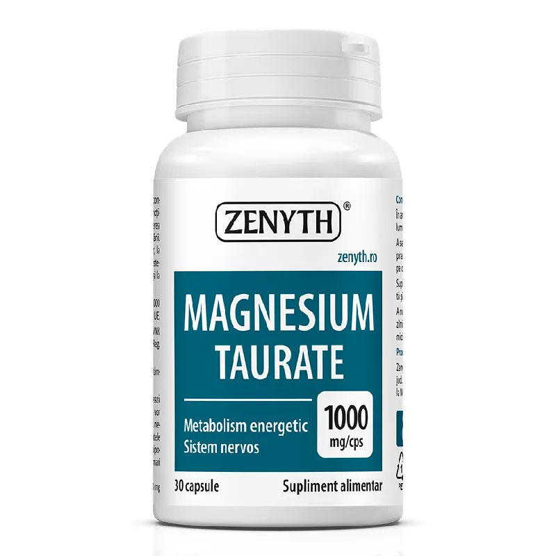 Magnesium Taurate, 30 capsule, Zenyth — preț și oferte