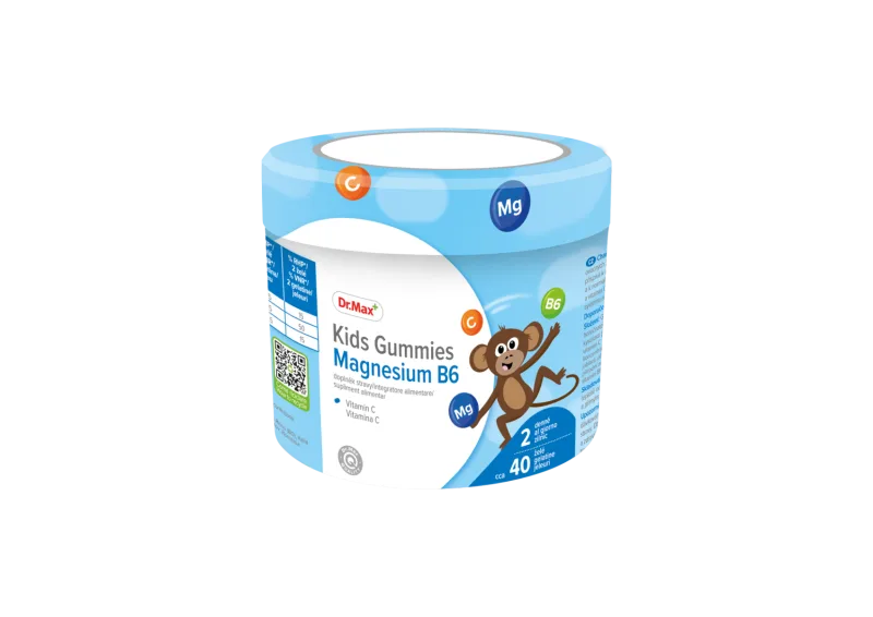 Dr. Max Gummies magnesium B6 pentru copii, 40 jeleuri — preț și oferte