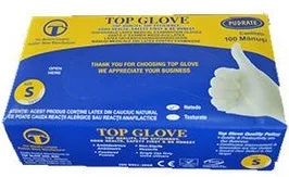 Manusi examinare din latex, marimea M, 100 buc, Top Glove — preț și oferte