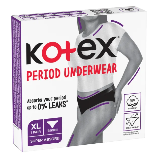 Chiloti menstruali reutilizabili, marime XL, 1 bucata, Kotex — preț și oferte