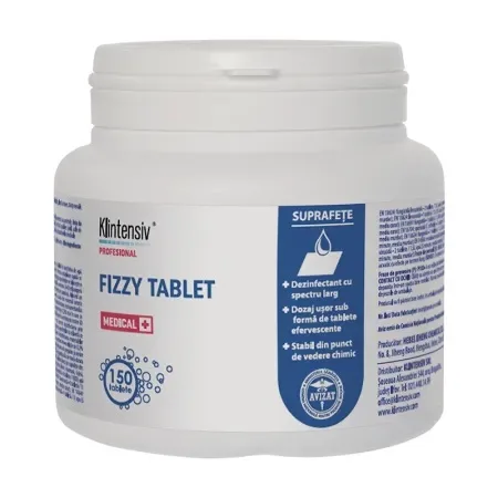Tablete clorigene efervescente Fizzy, 150 bucati, Klintensiv — preț și oferte