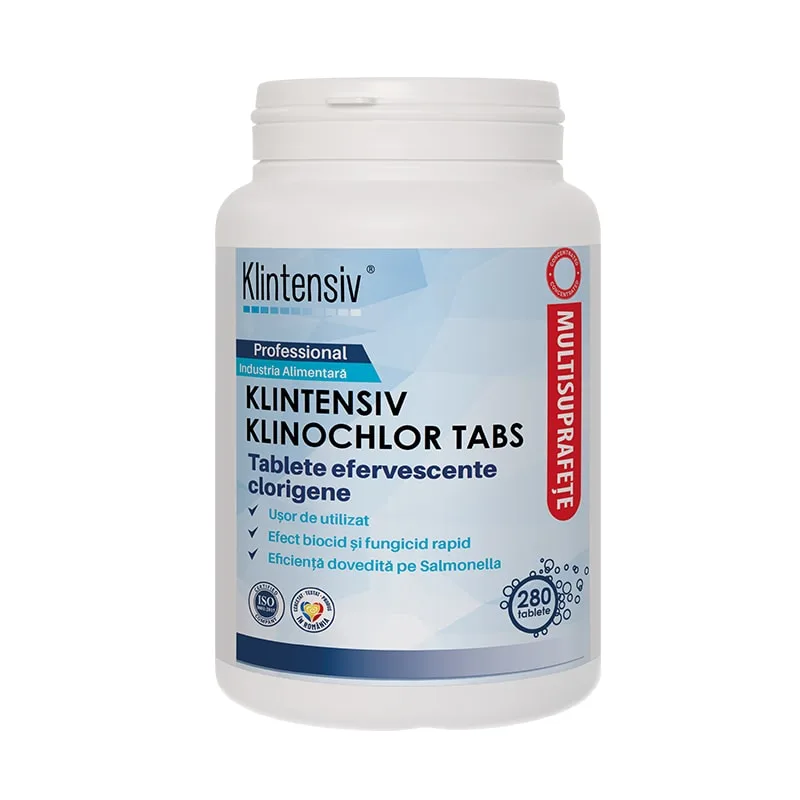 Tablete clorigene efervescente KlinoChlor Tabs, 280 bucati, Klintensiv — preț și oferte