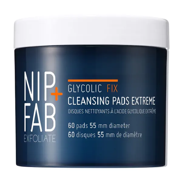Dischete pentru curatarea fetei Glycolic Fix Extreme, 60 bucati, NIP+FAB — preț și oferte