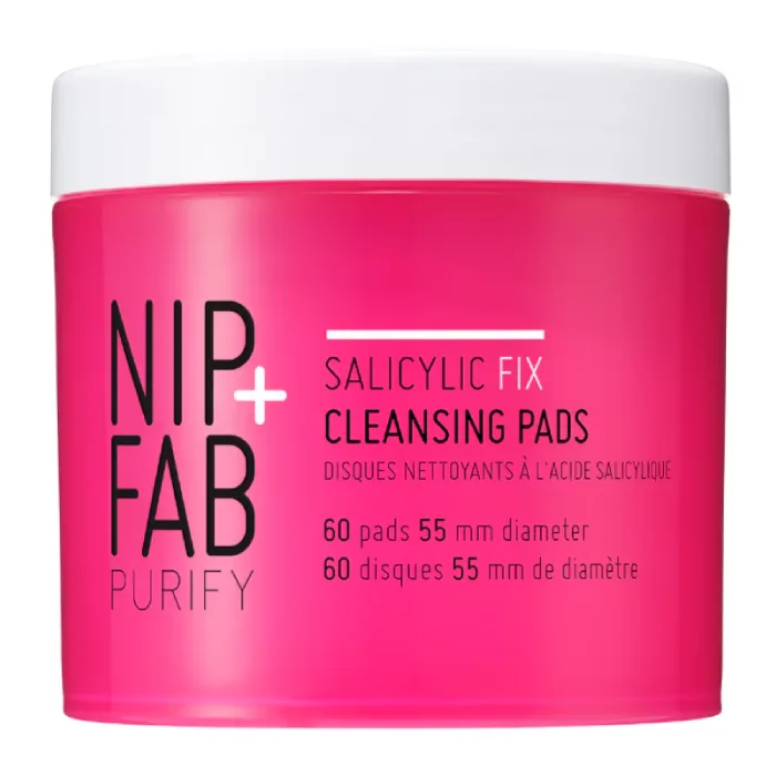 Dischete pentru curatarea fetei Salicylic Fix, 60 bucati, NIP+FAB — preț și oferte