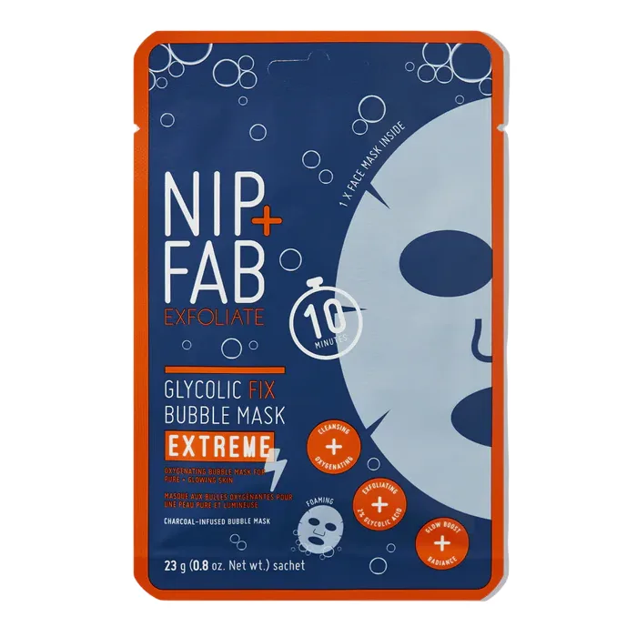 Masca tip servetel Glycolic Fix Bubble Extreme, 23g, NIP+FAB — preț și oferte
