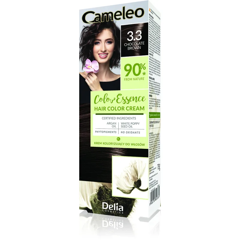 Vopsea de par Cameleo Color Essence 3.3 Chocolate Brown, 75g, Delia Cosmetics — preț și oferte