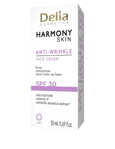 Crema de fata antirid cu SPF30 Harmony, 50ml, Delia Cosmetics — preț și oferte