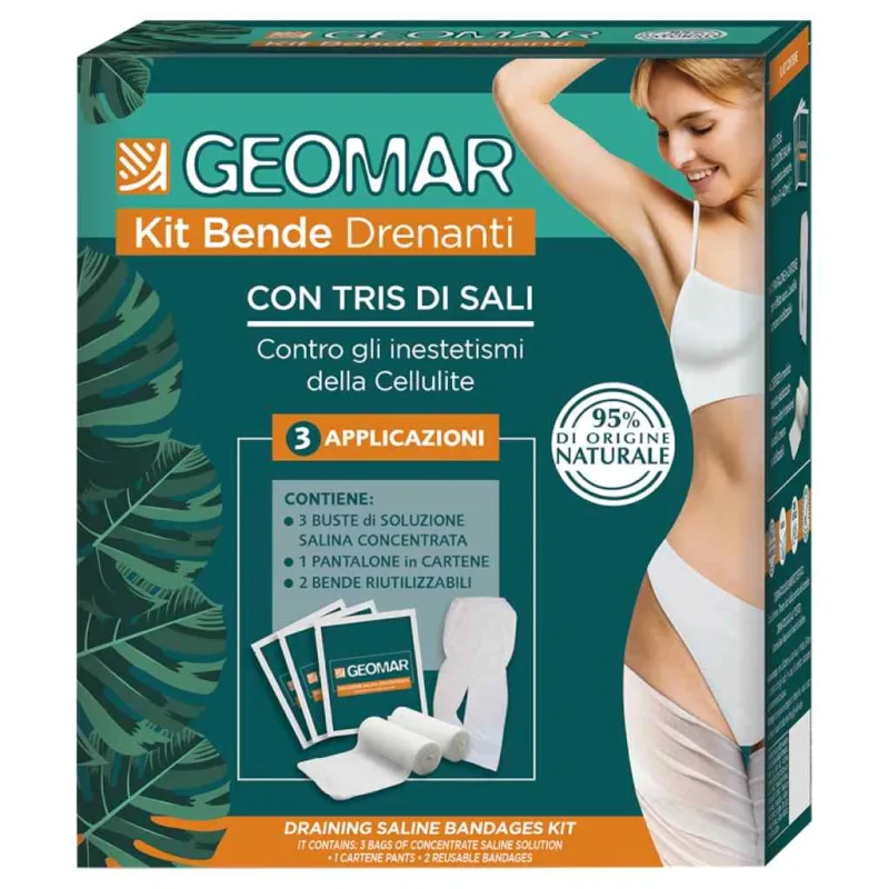 Kit anticelulita cu bandaje saline drenante, Geomar — preț și oferte