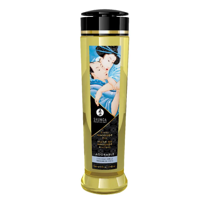 Ulei pentru masaj erotic Adorable Coconut Thrills, 240ml, Shunga Erotic Art — preț și oferte