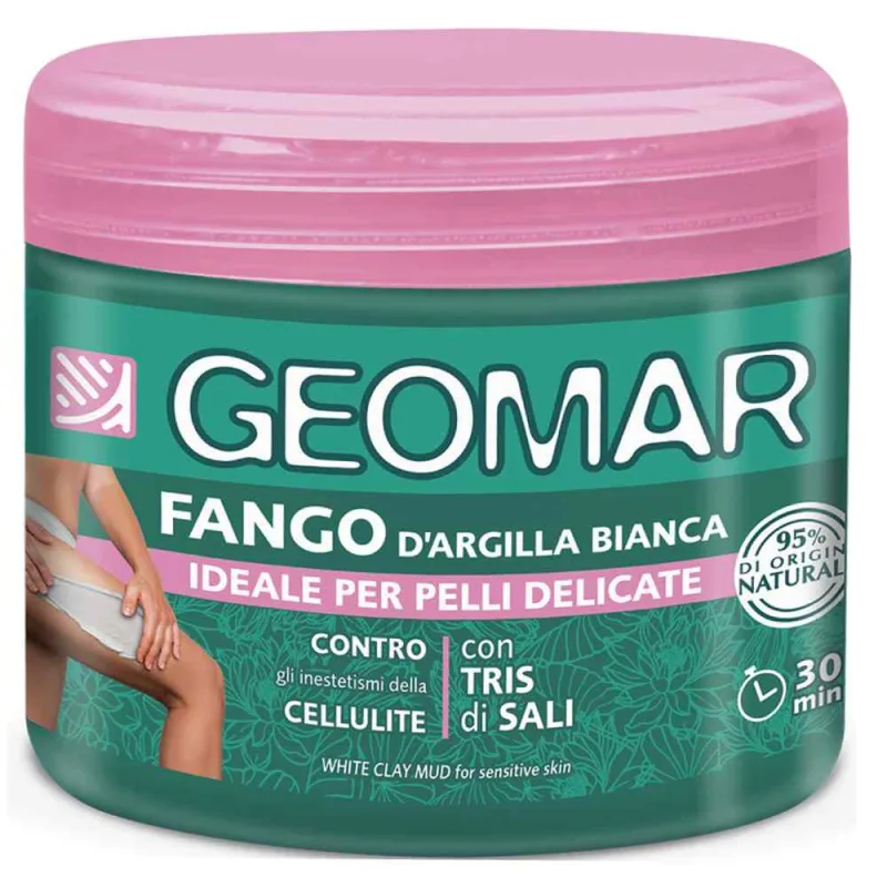 Namol anticelulitic cu argila alba, 600g, Geomar — preț și oferte