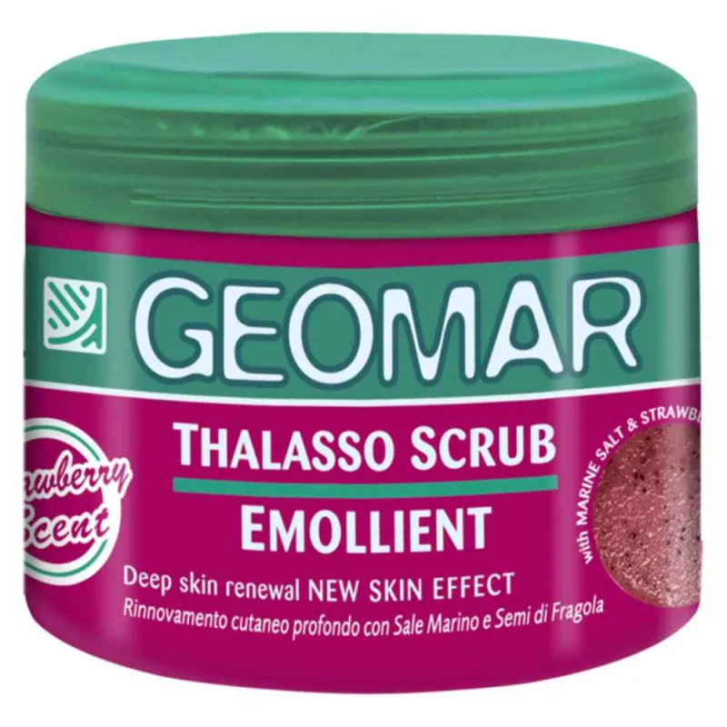 Scrub emolient cu seminte de capsuni Thalasso , 600g, Geomar — preț și oferte