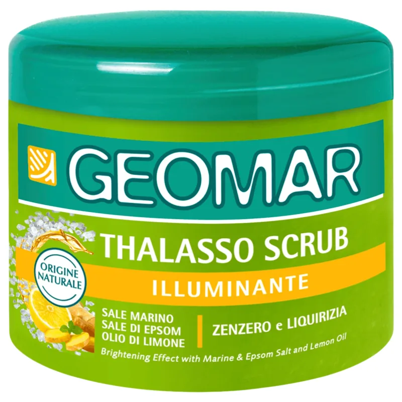 Scrub iluminator cu pudra de lamaie, 600g, Geomar — preț și oferte