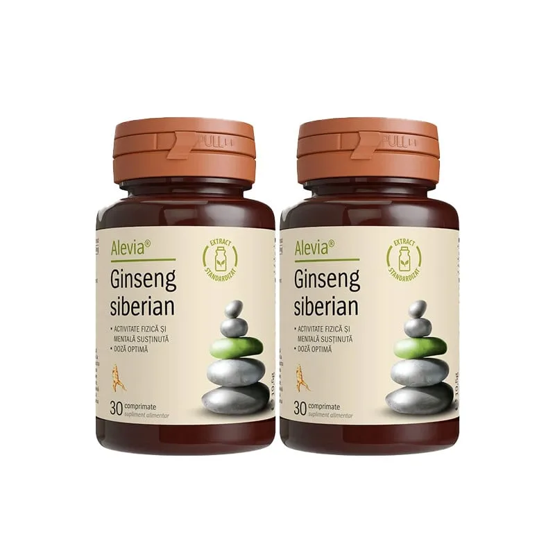 Pachet Ginseng siberian, 30+30 capsule, Alevia — preț și oferte