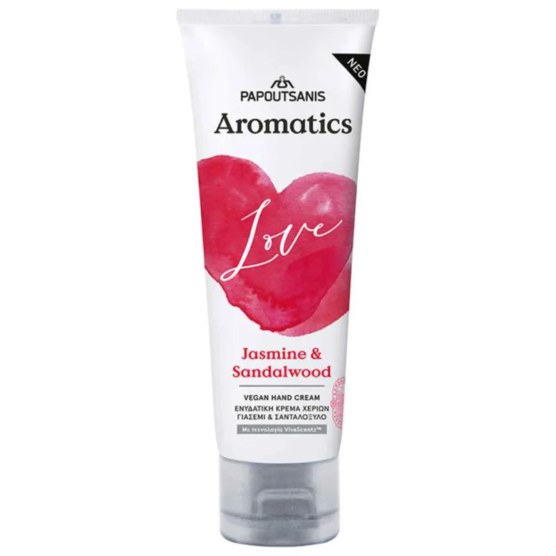 Crema de maini 100% vegana Love, 75ml, Aromatics — preț și oferte