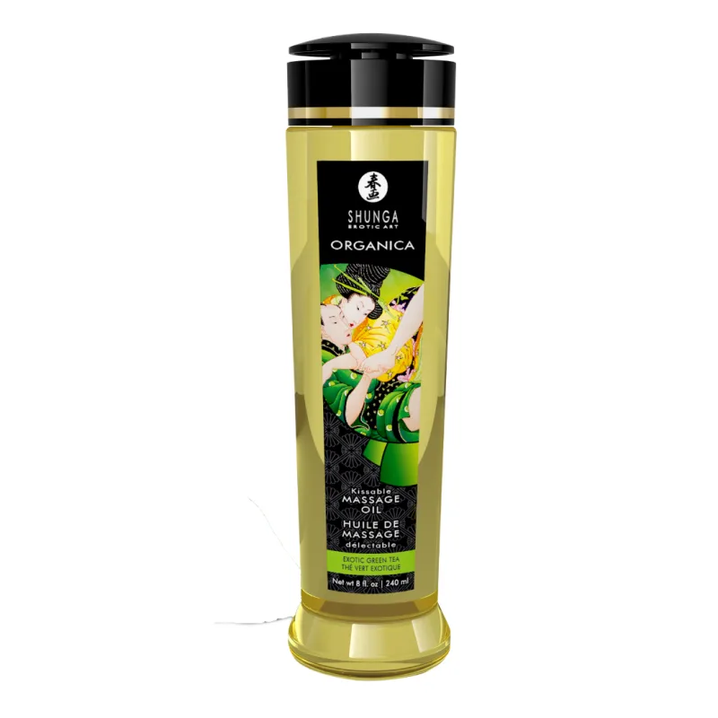 Ulei de masaj erotic Delectable Green Tea, 240ml, Shunga Erotic Art — preț și oferte