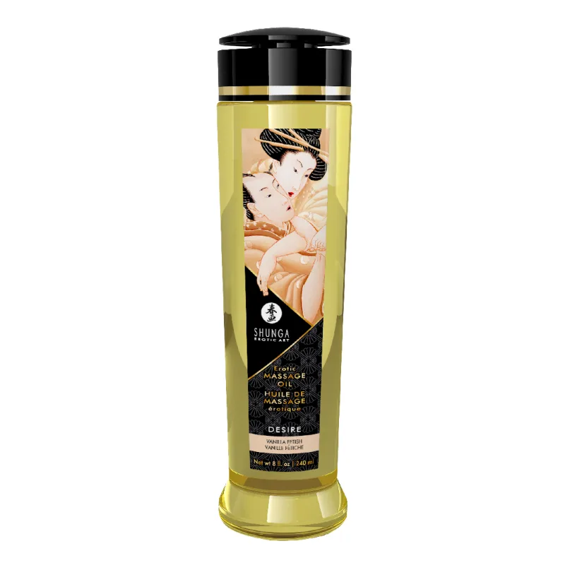 Ulei de masaj erotic Desire Vanilla, 240ml, Shunga Erotic Art — preț și oferte