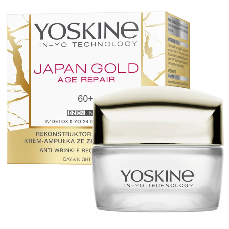 Crema de fata reparatoare antirid de zi si de noapte Japan Gold 60+, 50ml, Yoskine — preț și oferte